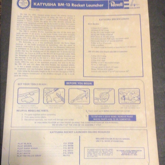 1976 NIB Revell Russian Rocket Launcher Model toy - Picture 5 of 6